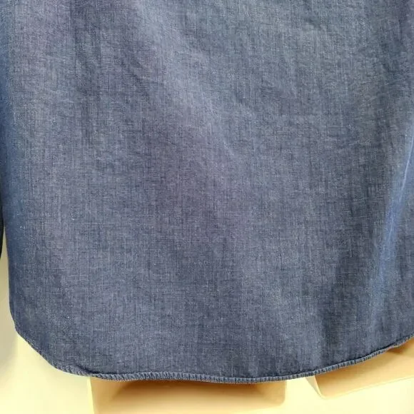 Apt. 9 Slim Fit Dress Shirt Men's Size Large Blue Long Sleeves - Picture 6 of 8